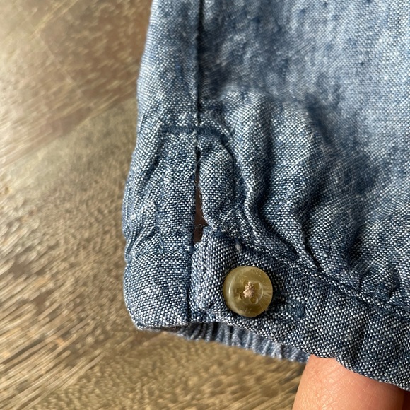 SOLD Janie and Jack linen shorts overalls, 12-18 months - Picture 4 of 13